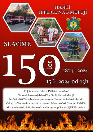 150. výročí od založení Sboru dobrovolných hasičů v Teplicích nad Metují 1