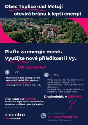 Obec Teplice nad Metují-leták