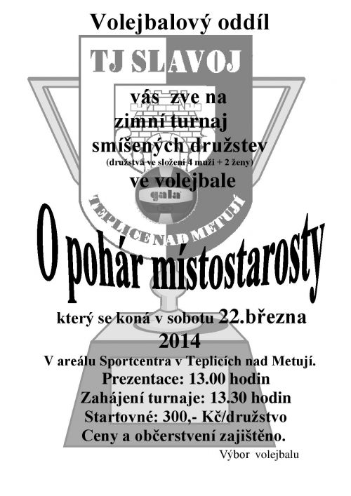 O pohár místostarosty